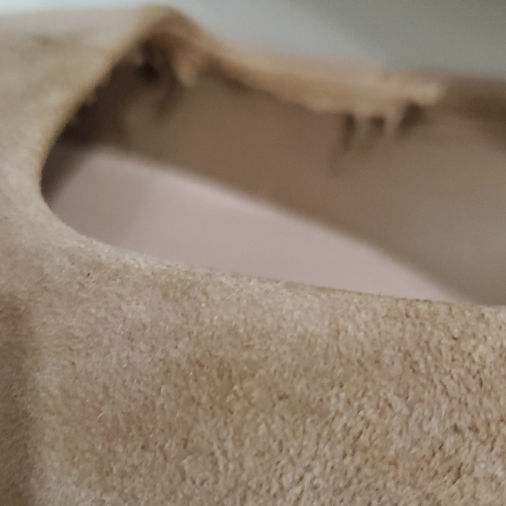 Zara Tan Flats Sleek Minimalist Design Sz 8 - Picture 8 of 14